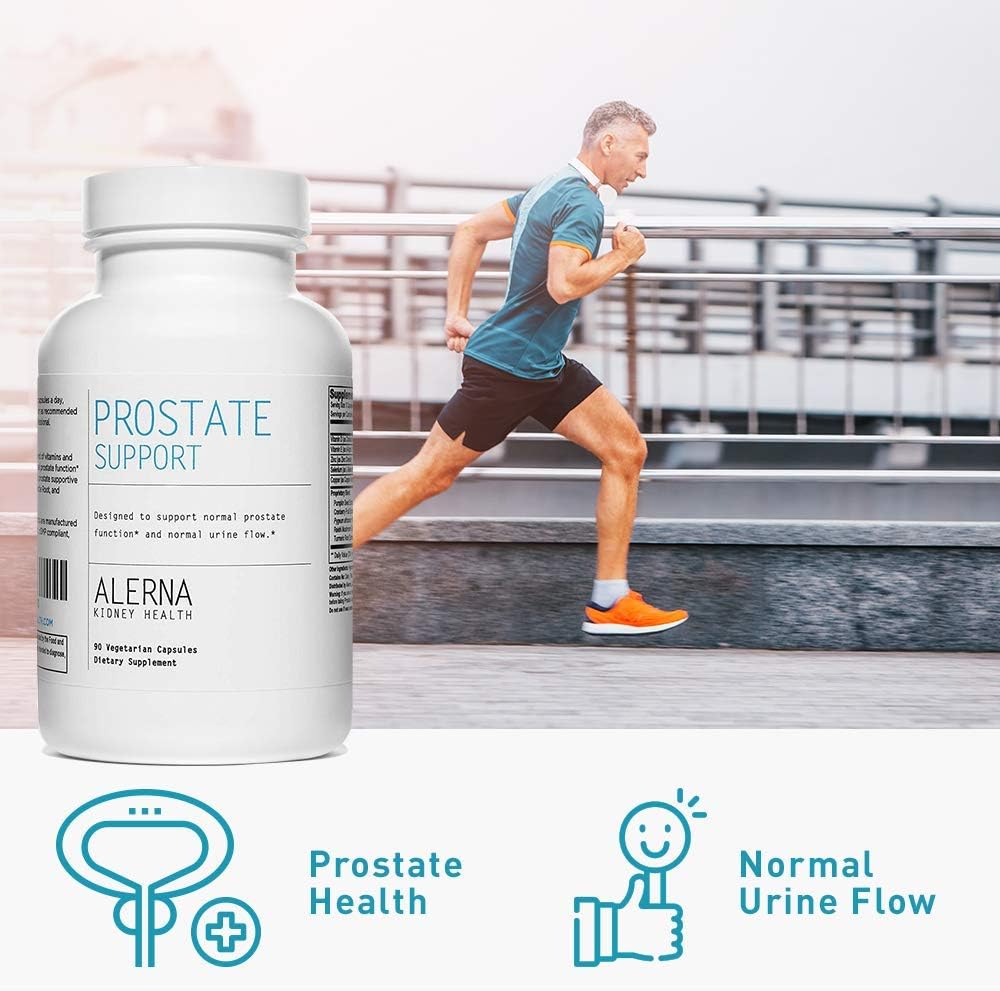 Alerna Prostate Support Supplement for Men with Saw Palmetto, Nettle Root, and Pumpkin Seed Extract - 1 Bottle