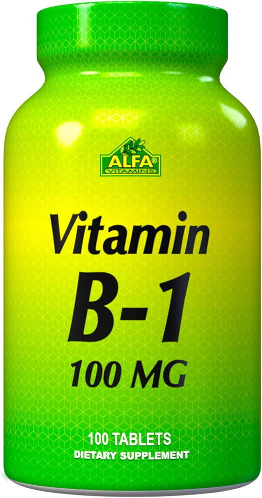 ALFA VITAMINS Thiamine Supplement 100 mg - 100 Tablets