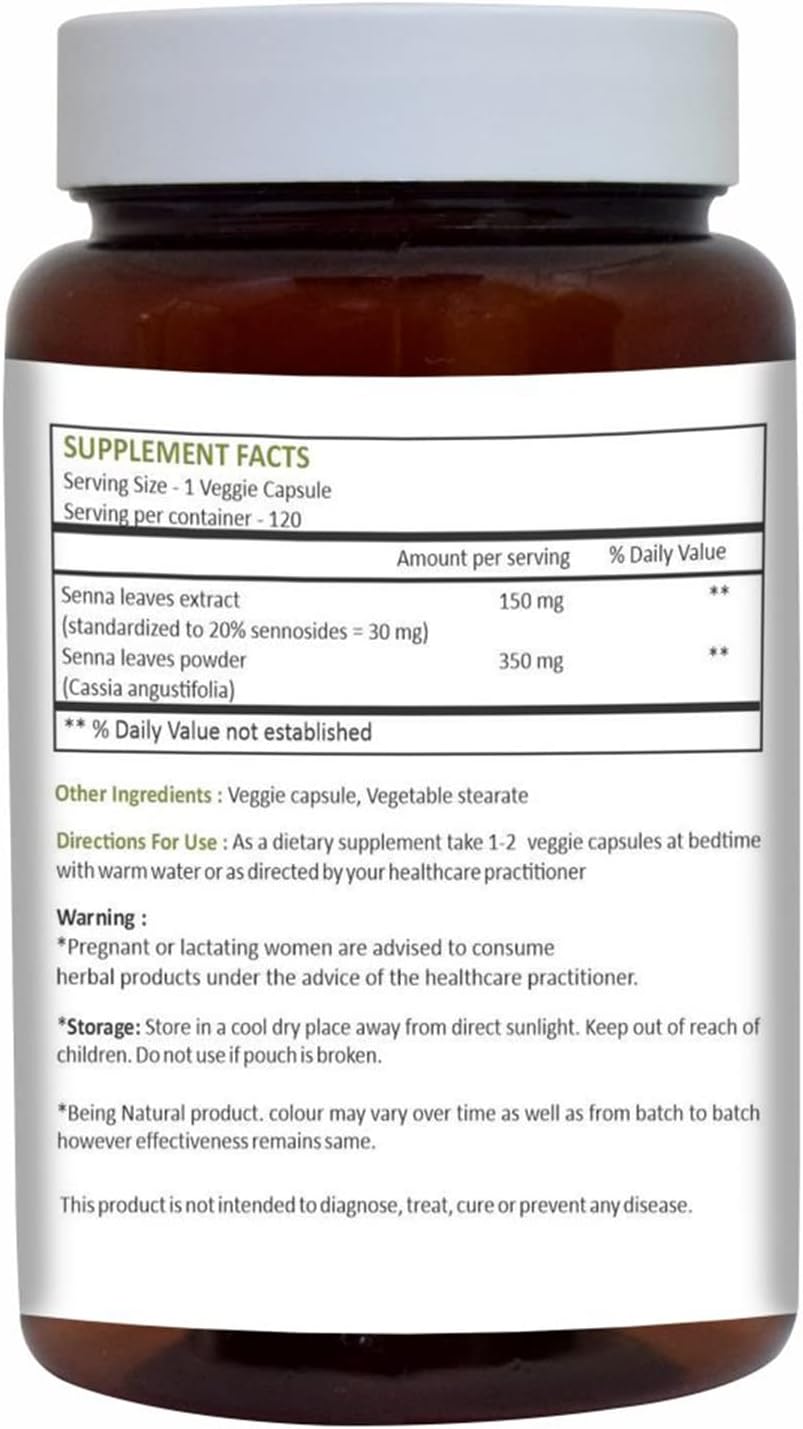 Alfalfa Tablet and Senna Leaf Capsules Combo Pack - Herbal Hills (2 Pack)