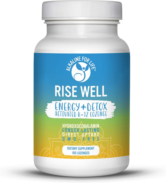 Alkaline for Life Rise Well Vitamin B12 Lozenge - Boost Energy and Metabolism with Vitamin B12 Supplement