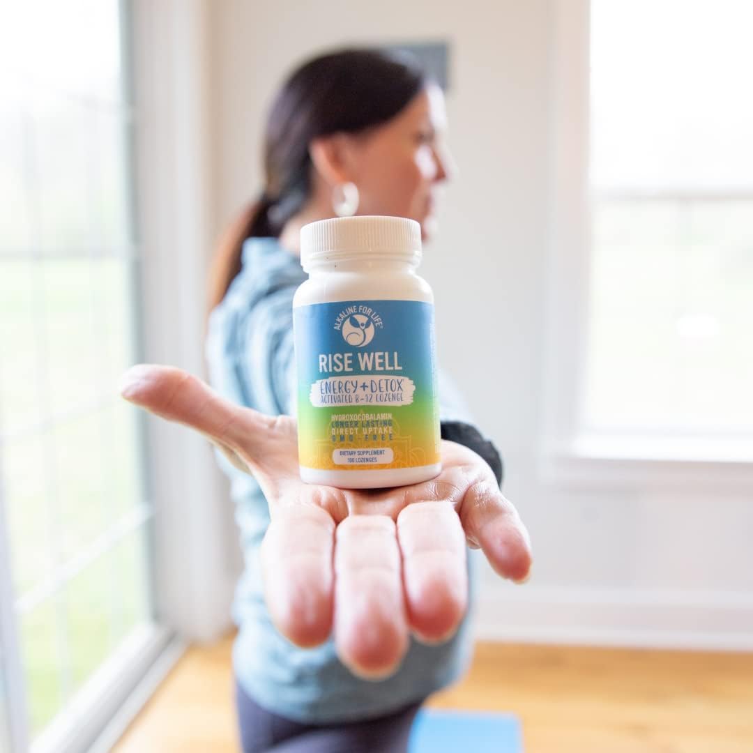 Alkaline for Life Rise Well Vitamin B12 Lozenge - Boost Energy and Metabolism with Vitamin B12 Supplement