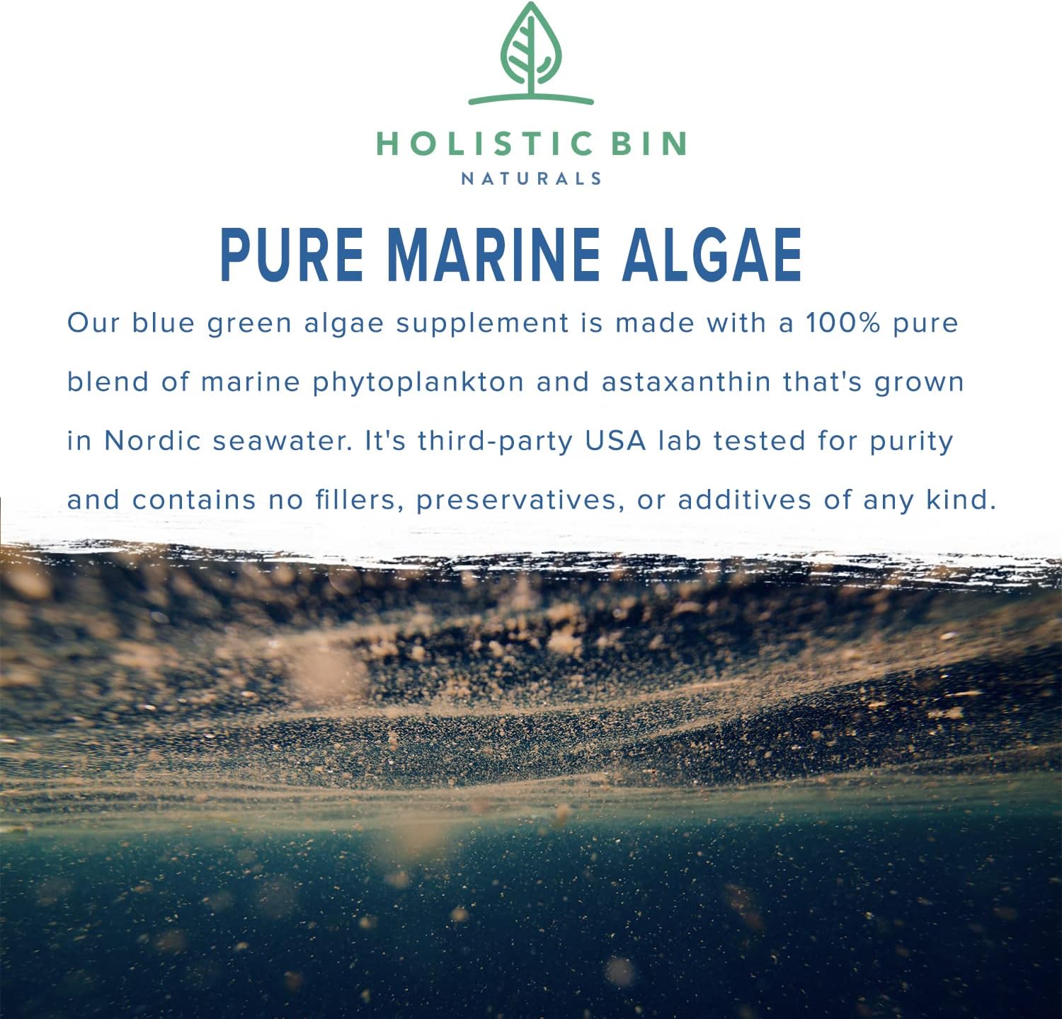 Alkaline Rock Stars Blue Green & Red Algae Supplement - 500mg Capsules with Marine Phytoplankton & Astaxanthin | Antioxidant-Rich Vegan Omega 3 Source | 30 Day Supply