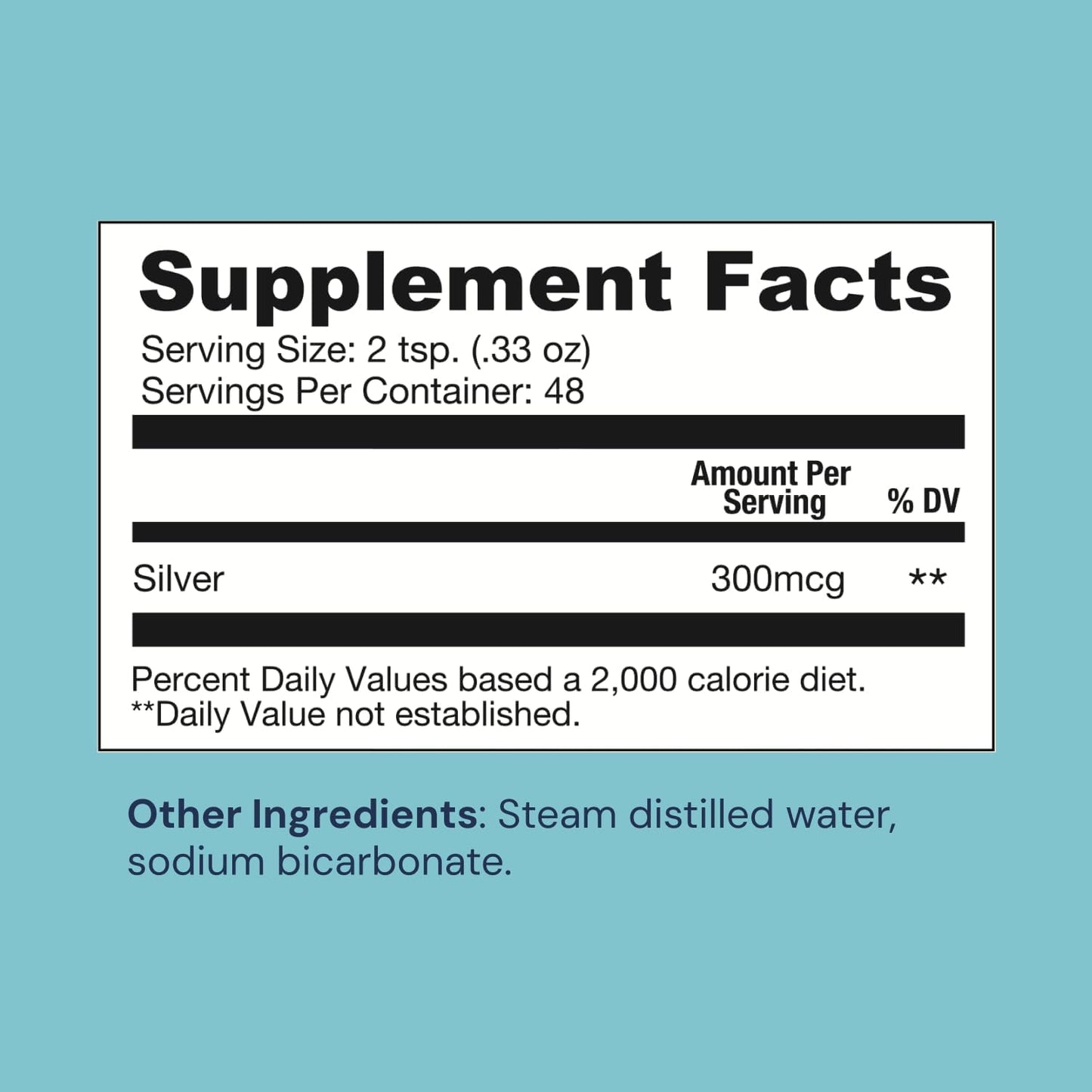 Alkaline Structured Colloidal Silver Liquid 30 PPM for Immune Support - pH Balanced 16 oz Solution for Gut Health
