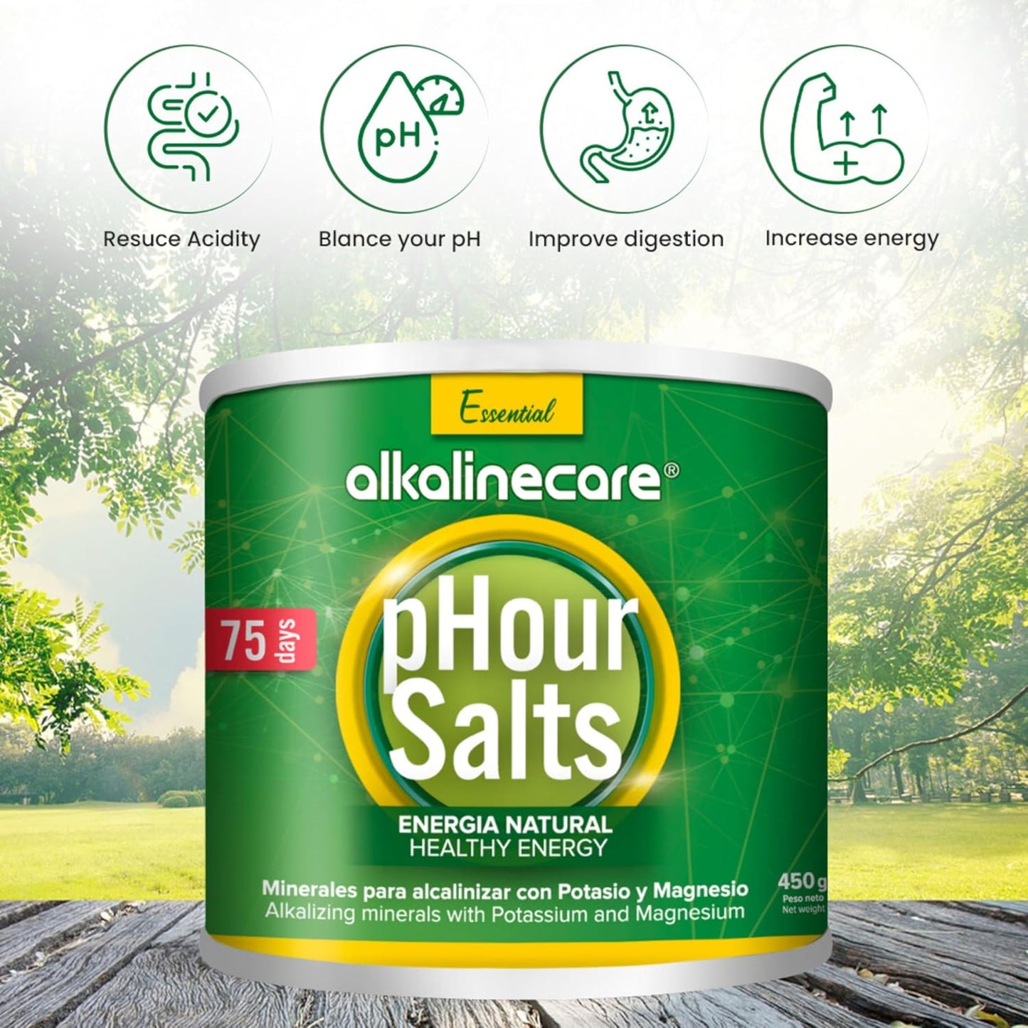 Alkalinecare Premium PHOUR Bottle for Youthful Muscles, Bones, and Joints - Supports Body Remineralization