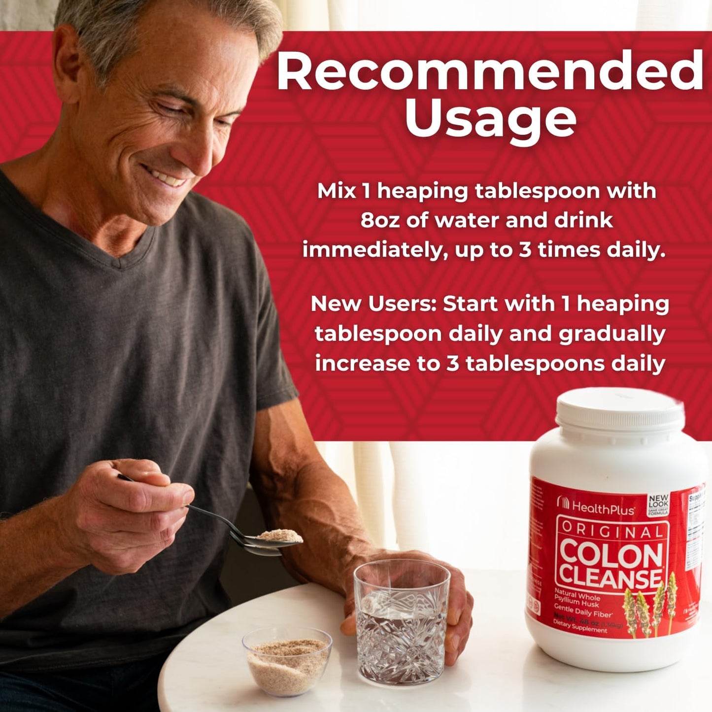 All Natural Colon Cleanse Fiber for Digestive Support and Heart Health - 48 Ounces, 194 Servings - BoostGo Australia