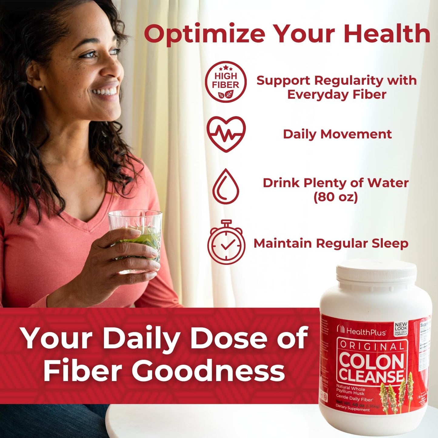 All Natural Colon Cleanse Fiber for Digestive Support and Heart Health - 48 Ounces, 194 Servings - BoostGo Australia