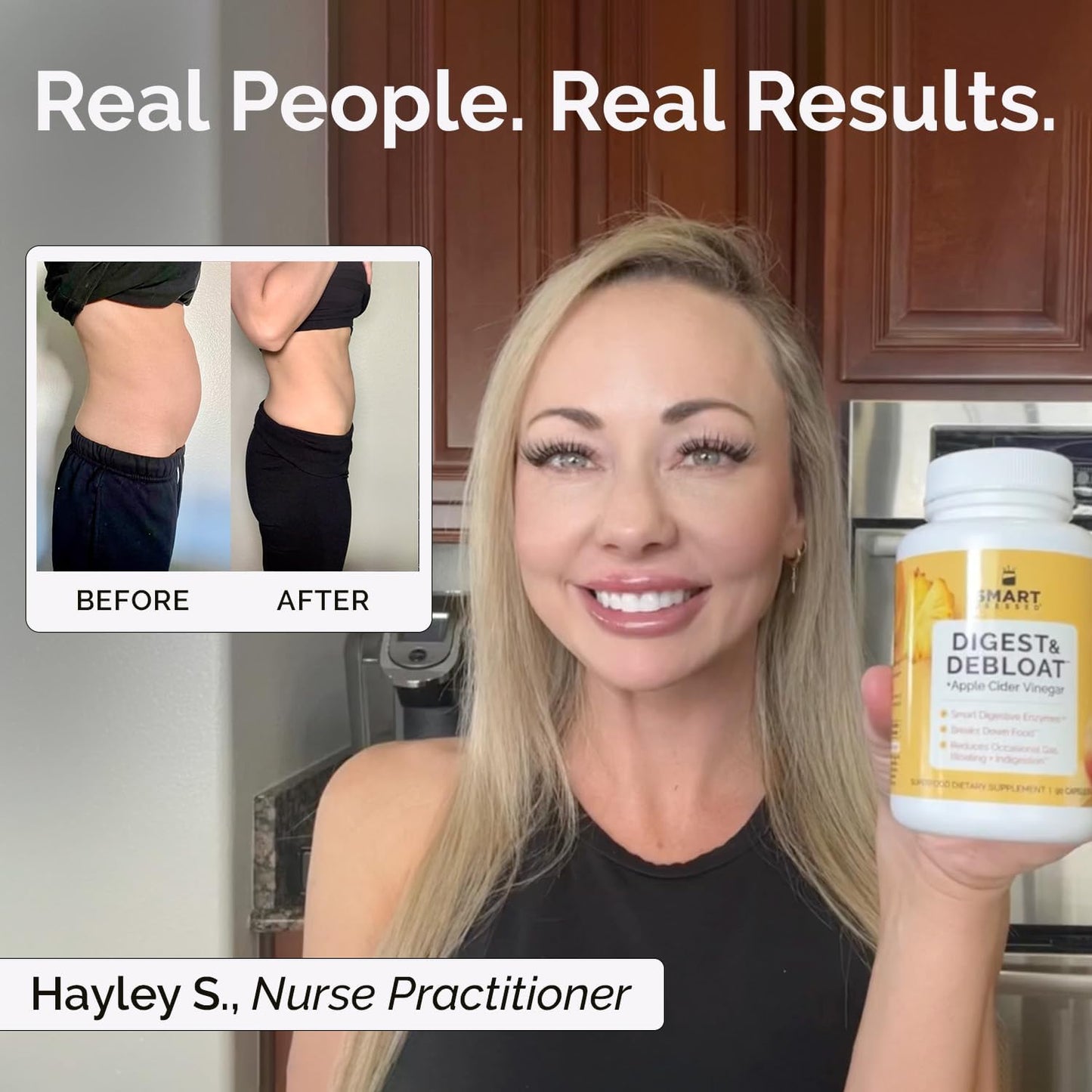 All Natural Digestive Enzymes Capsules for Acid Reflux & Bloating | Fast-Acting Relief with Apple Cider Vinegar | Made in USA