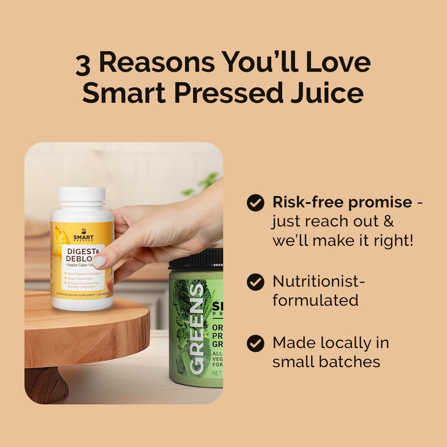 All Natural Digestive Enzymes Capsules for Acid Reflux & Bloating | Fast-Acting Relief with Apple Cider Vinegar | Made in USA