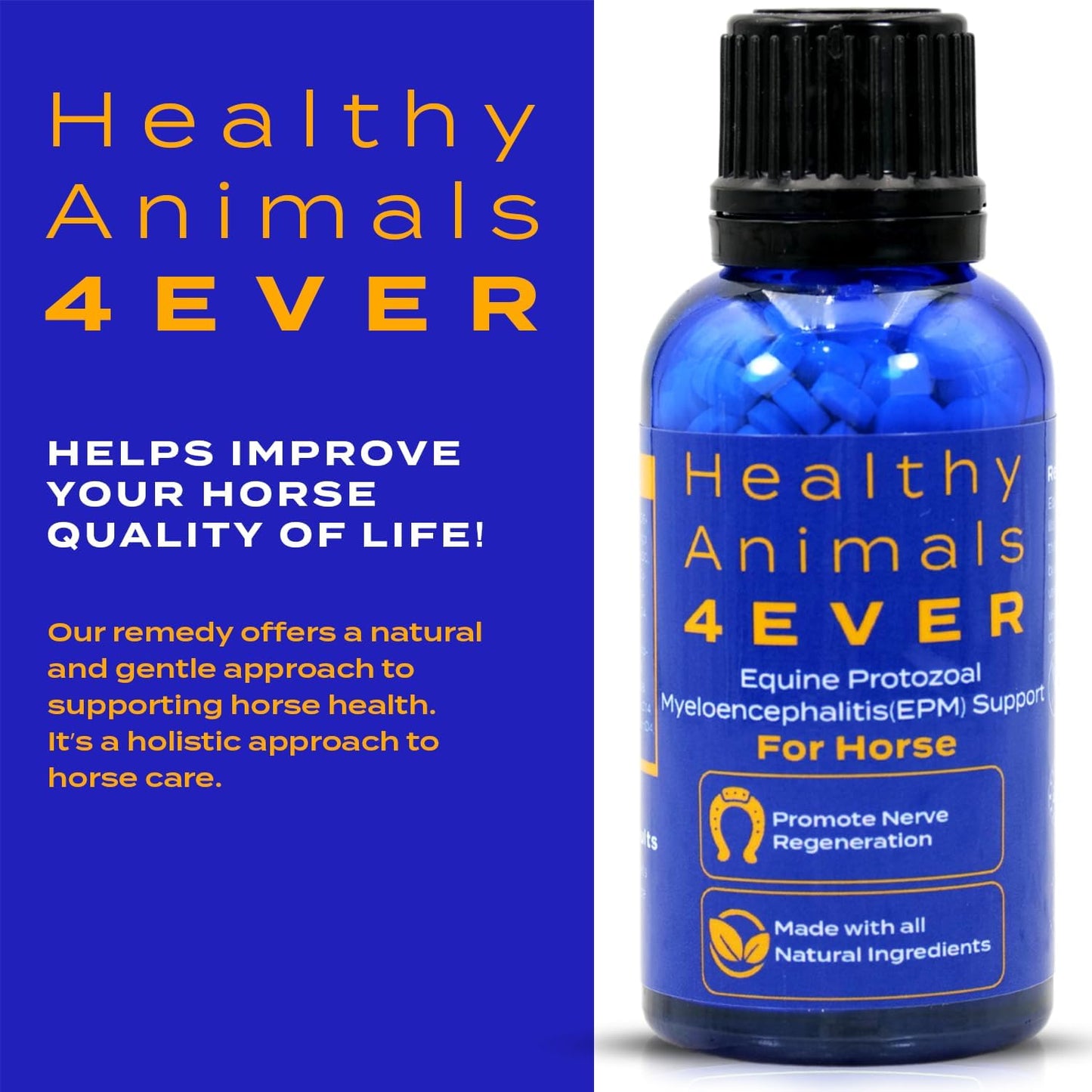 All-Natural Equine Protozoal Myeloencephalitis (EPM) Support Supplements - Reduce Weakness & Ataxia - Highly Effective - 300 Tablets