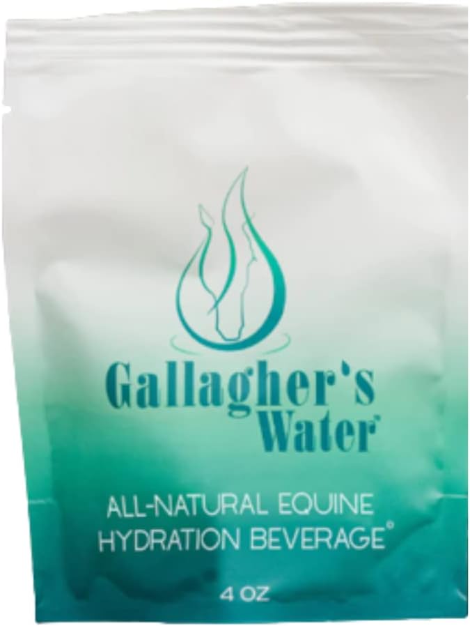 All-Natural Gallagher's Equine Hydration Treat Powder Mix for Horses - Encourages Water Consumption, FEI Compliant, 120 Pack