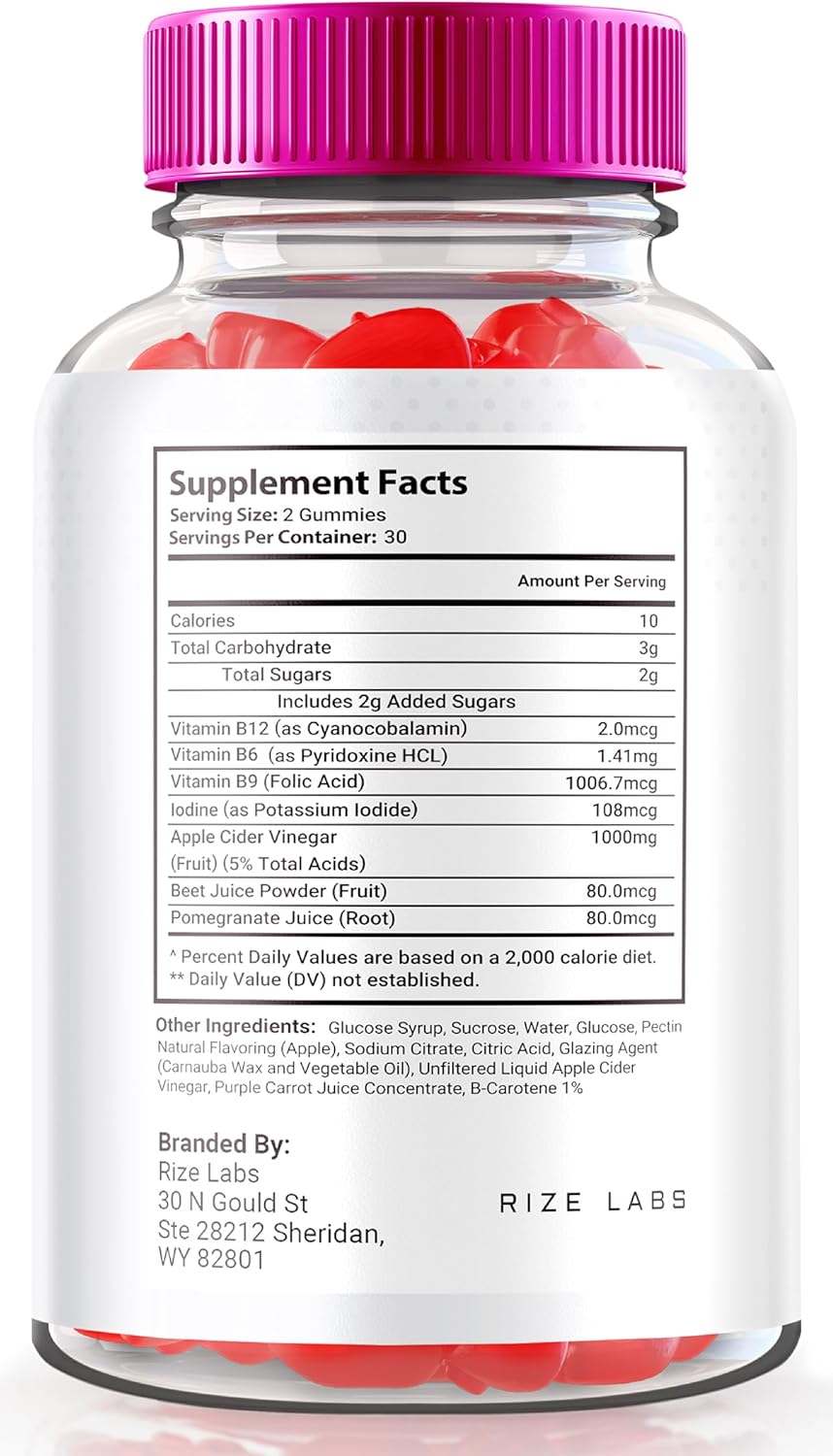 All-Natural Genesis Keto + ACV Gummies for Advanced Weight Loss - 2000mg (120 Gummies)