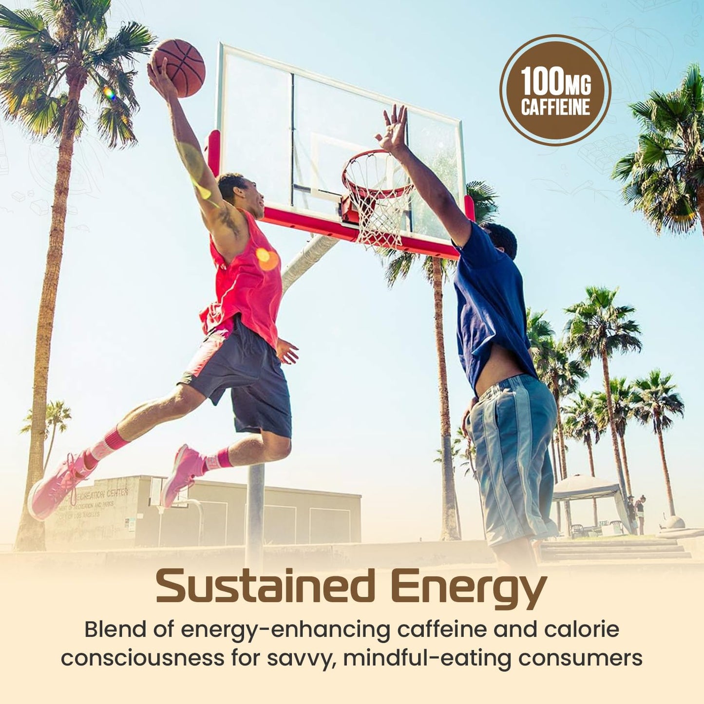 All Natural GetUp Energy Bites - Low Calorie, Caffeinated Vegan Snack with Plant Based Ingredients, Gluten Free, Portable 10 Pack