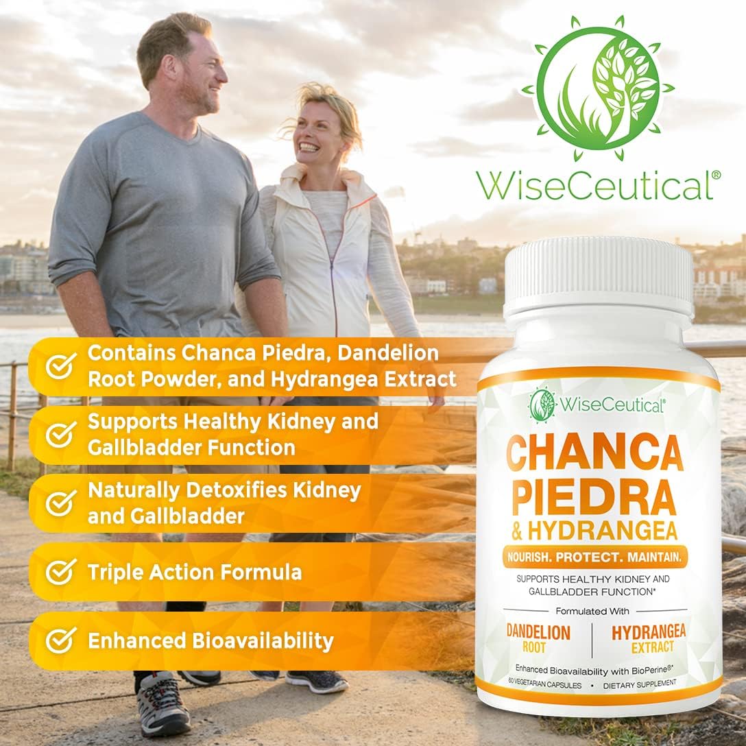 All-Natural Gut and Kidney Health Supplements with Ginger, Artichoke Leaf Extract, and Zinc Carnosine - Stone Crusher Chanca Piedra and Dandelion Root