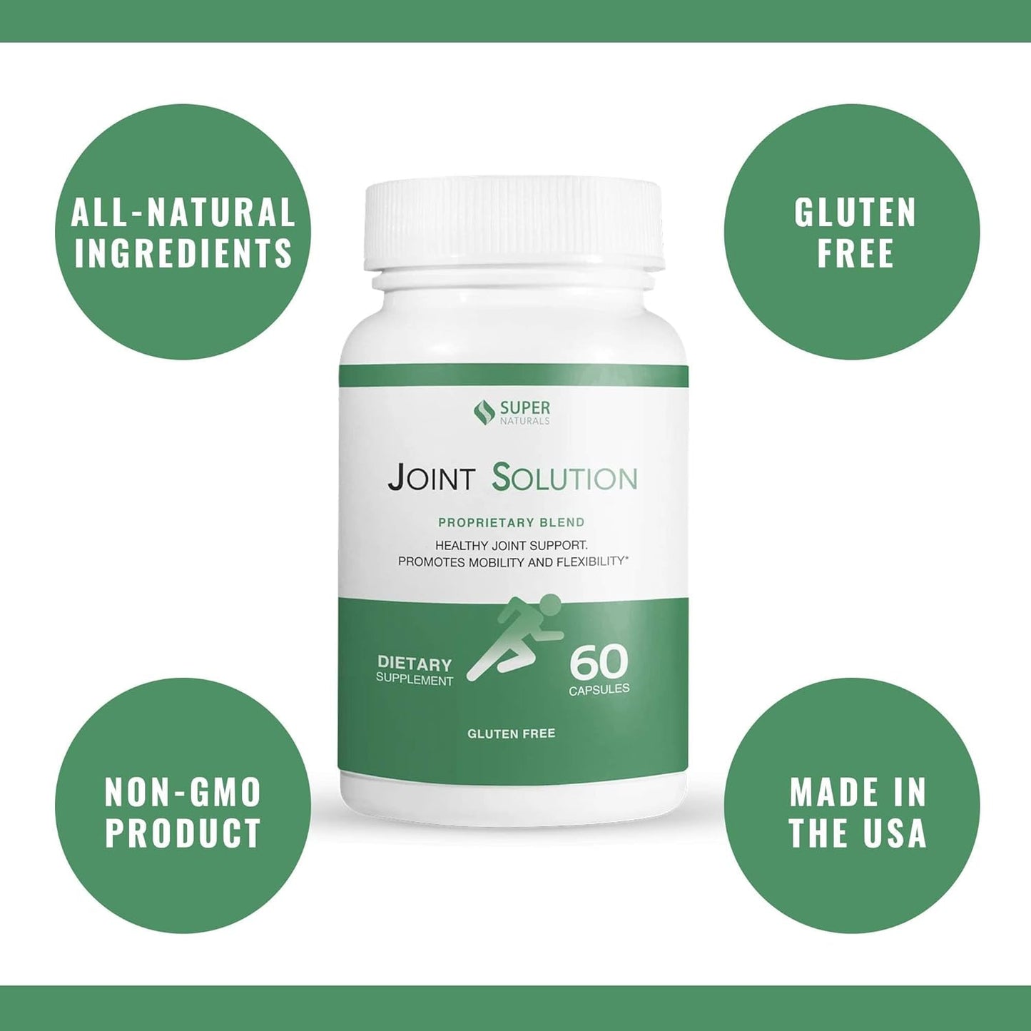 All-Natural IBS and Joint Health Support Bundle - Gas, Bloating, Diarrhea, Constipation Relief - 120 Capsules - JLM Nutritionals