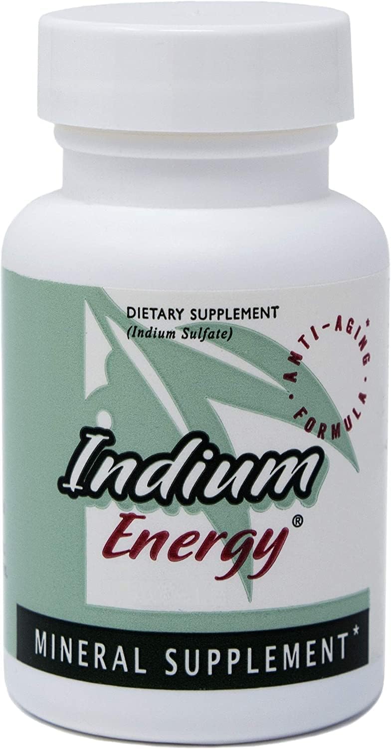 All Natural Indium Energy Supplement for Anti-Aging Support - Boost Energy, Mental Clarity, Sleep, Joint Health - 90 Capsules by EAST PARK Research