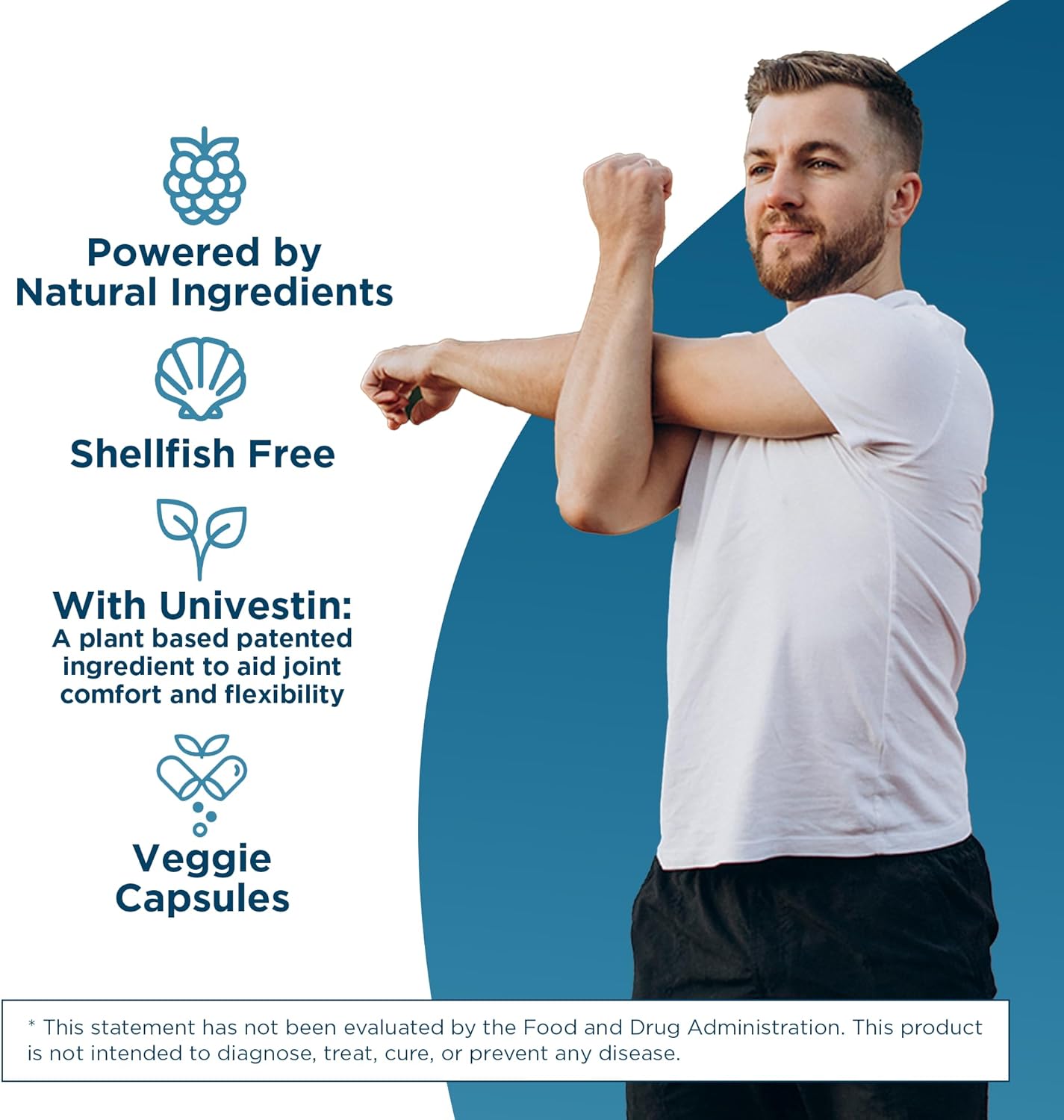 All-Natural Joint Supplement with Turmeric & Univestin - Vegetarian Capsules - 60 ct - BoostGo Australia