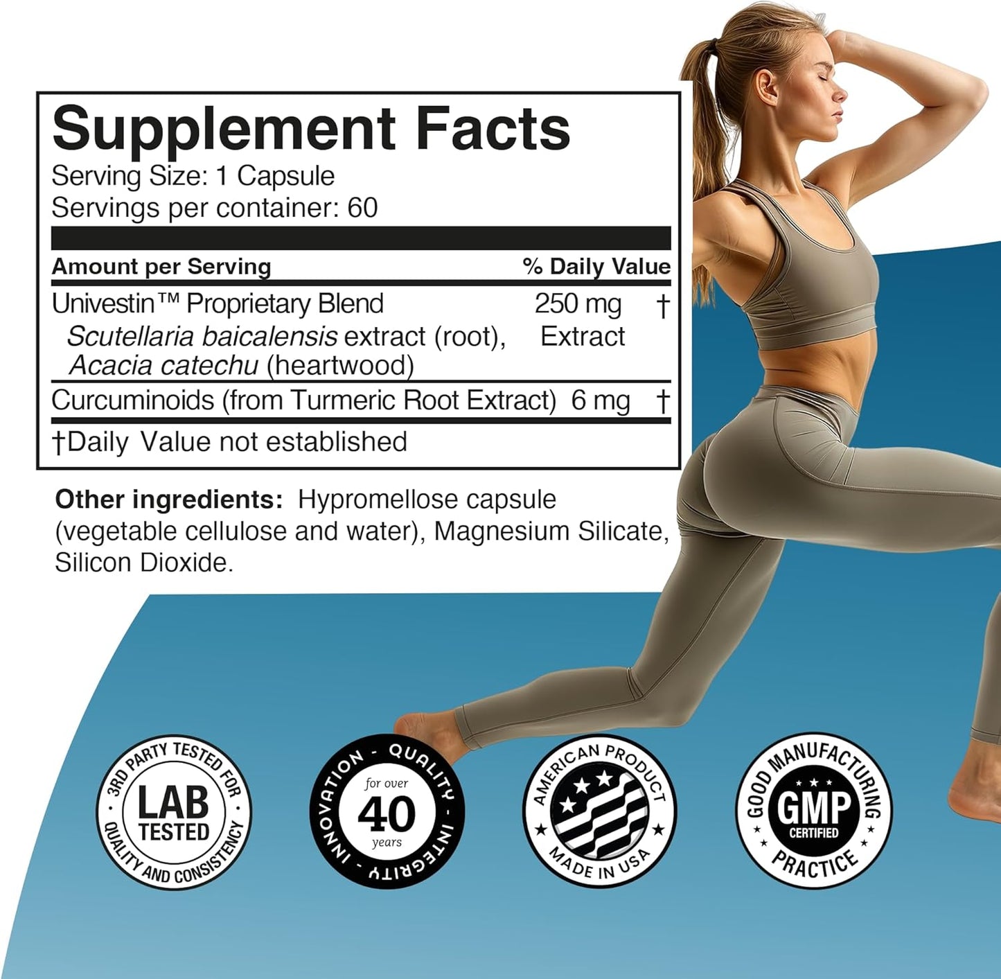 All-Natural Joint Supplement with Turmeric & Univestin - Vegetarian Capsules - 60 ct - BoostGo Australia