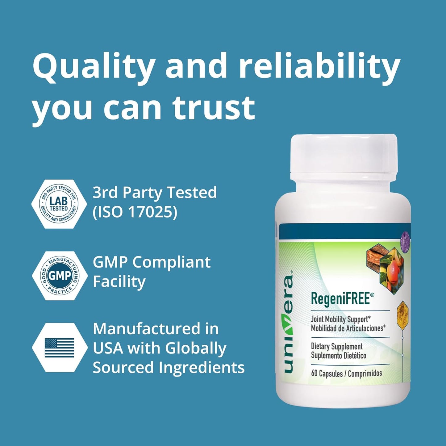 All-Natural Joint Supplement with Turmeric & Univestin - Vegetarian Capsules - 60 ct - BoostGo Australia