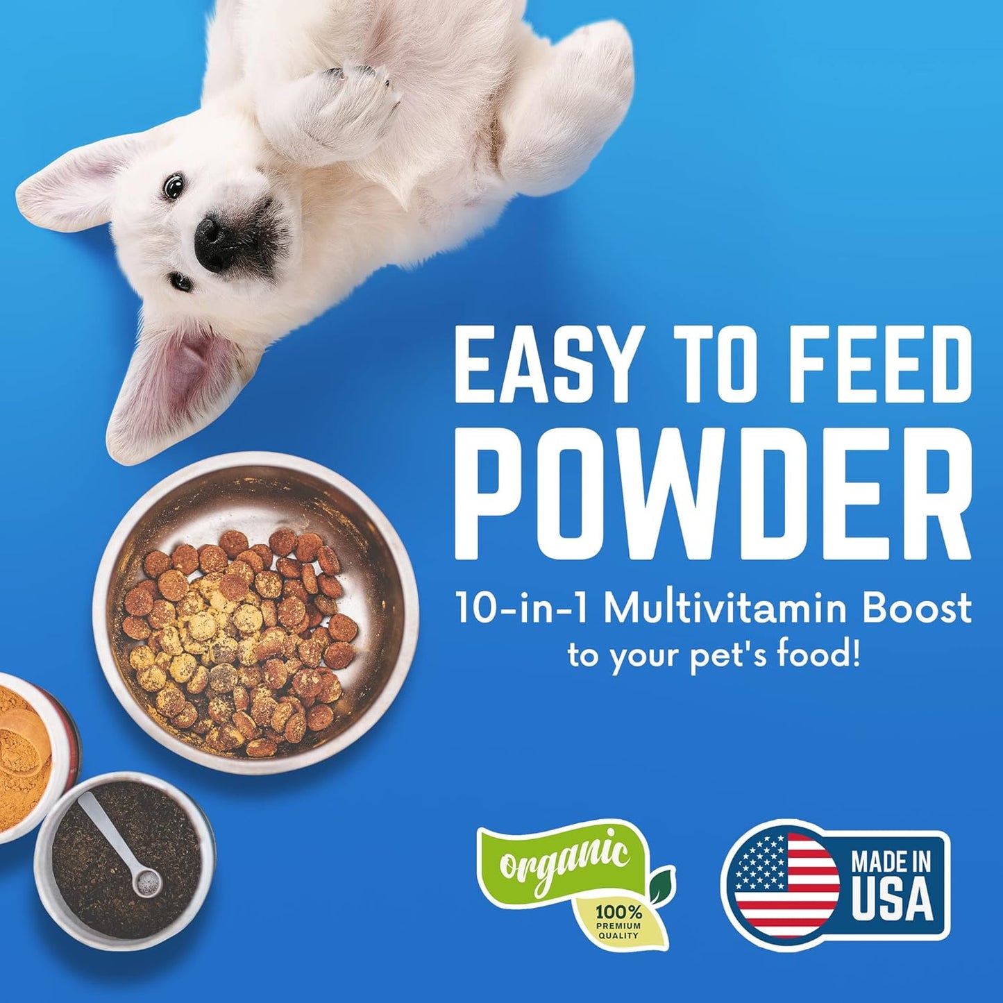 All-Natural Kelp Powder for Dogs, Rich in Iodine & Omegas, Supports Thyroid & Overall Health, 453g