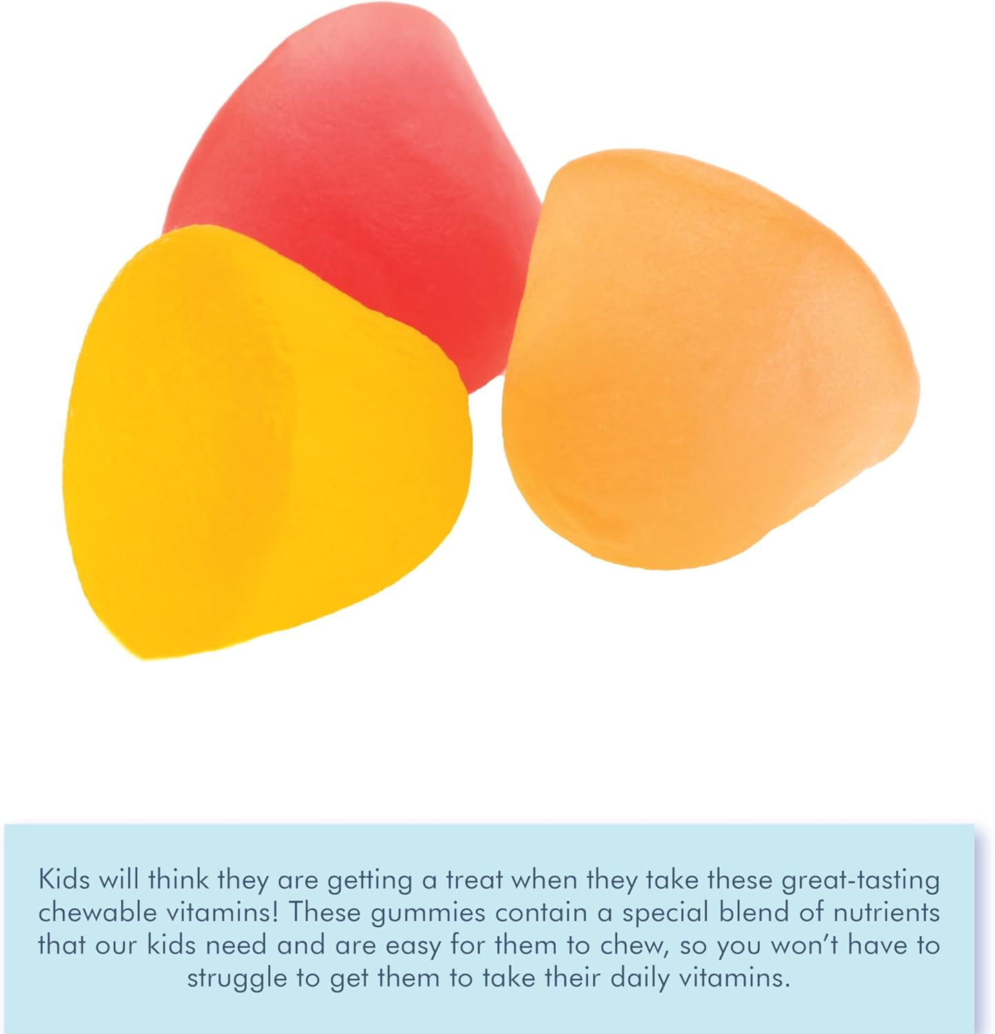 All-Natural Kids Multivitamin Gummies - LIVS Children's Multivitamin | Gluten-Free, Non-GMO, Strawberry, Orange, Cherry Flavored - 50 Count