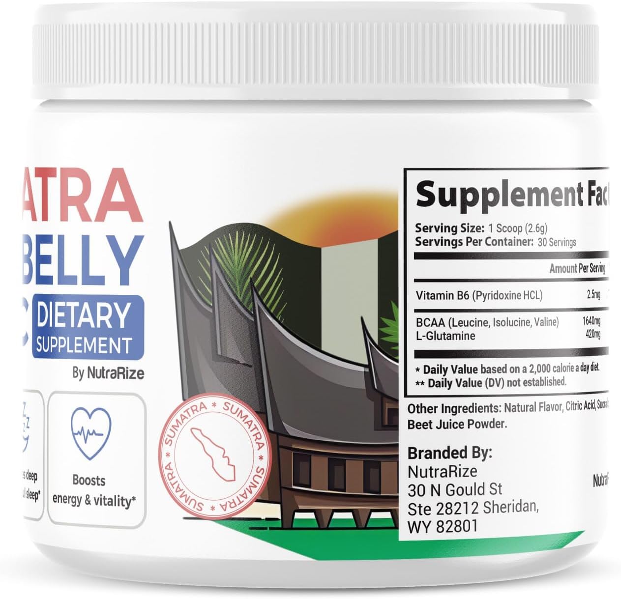 All-Natural Sumatra Slim Belly Tonic Powder - Dietary Supplement with Maximum Strength - Reviews (1 Pack)