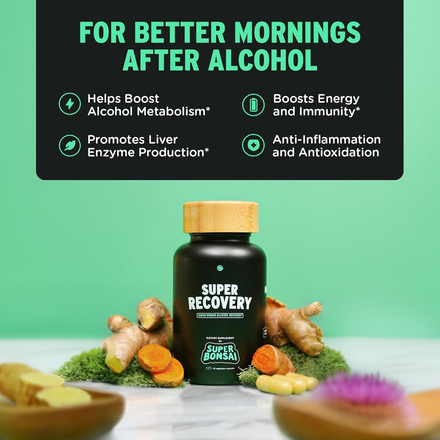 All Natural Super Liver Cleanse Detox & Repair Bundle for Super Recovery with SuperBonsai