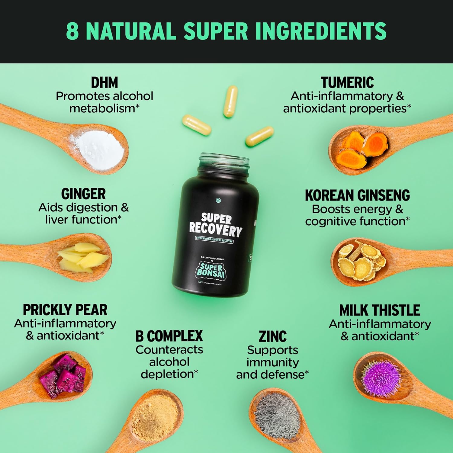 All Natural Super Liver Cleanse Detox & Repair Bundle for Super Recovery with SuperBonsai