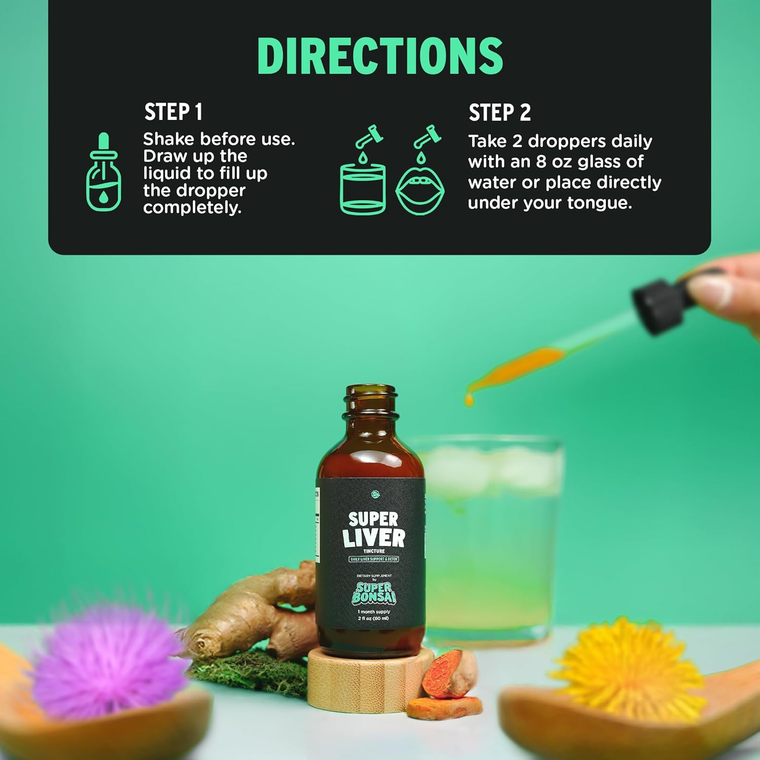 All Natural Super Liver Cleanse Detox & Repair Bundle for Super Recovery with SuperBonsai