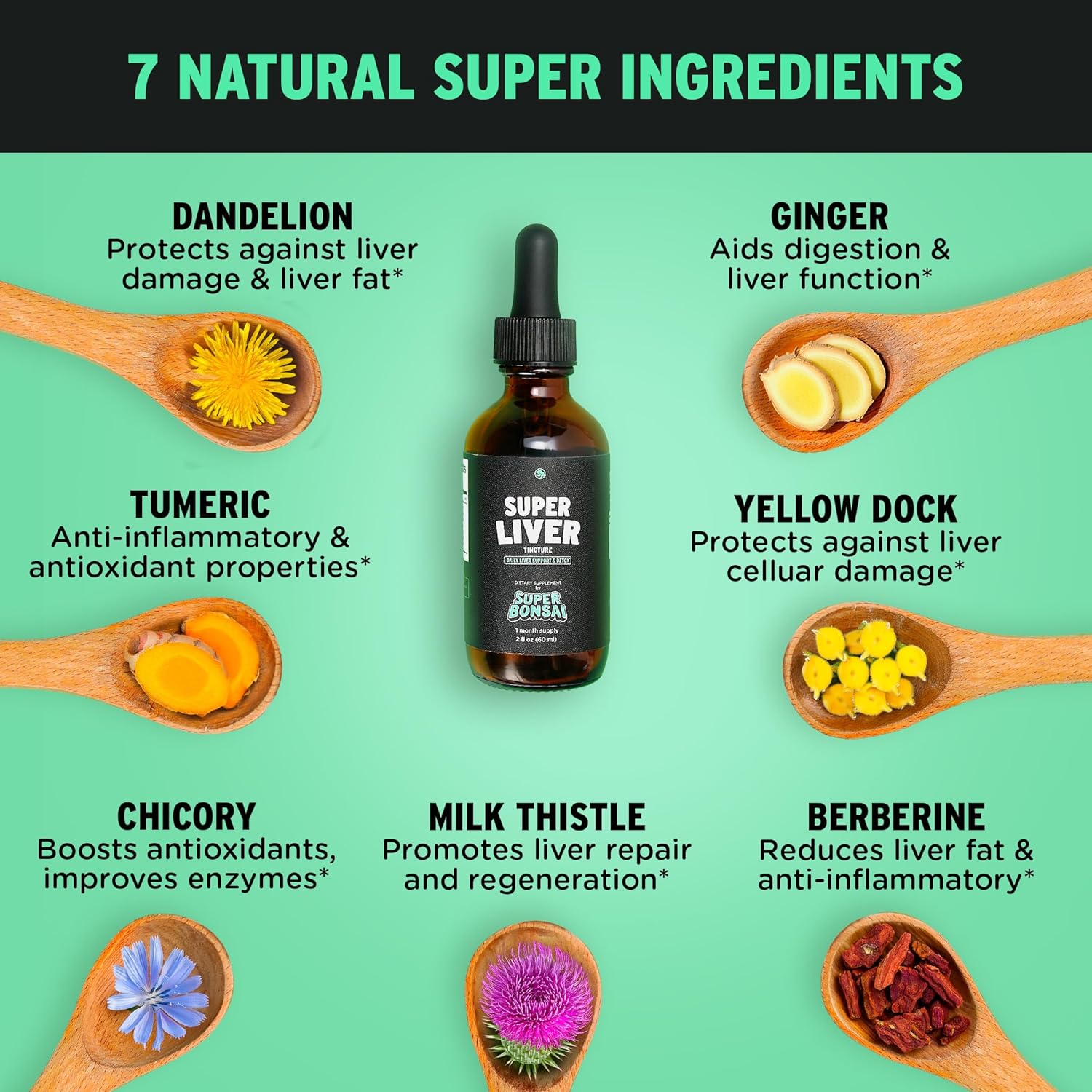 All Natural Super Liver Cleanse Detox & Repair Bundle for Super Recovery with SuperBonsai