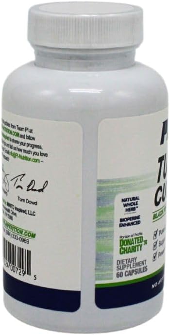 All-Natural Turmeric Curcumin Capsules for Joint Support - 60 Count by Performance Inspired Nutrition