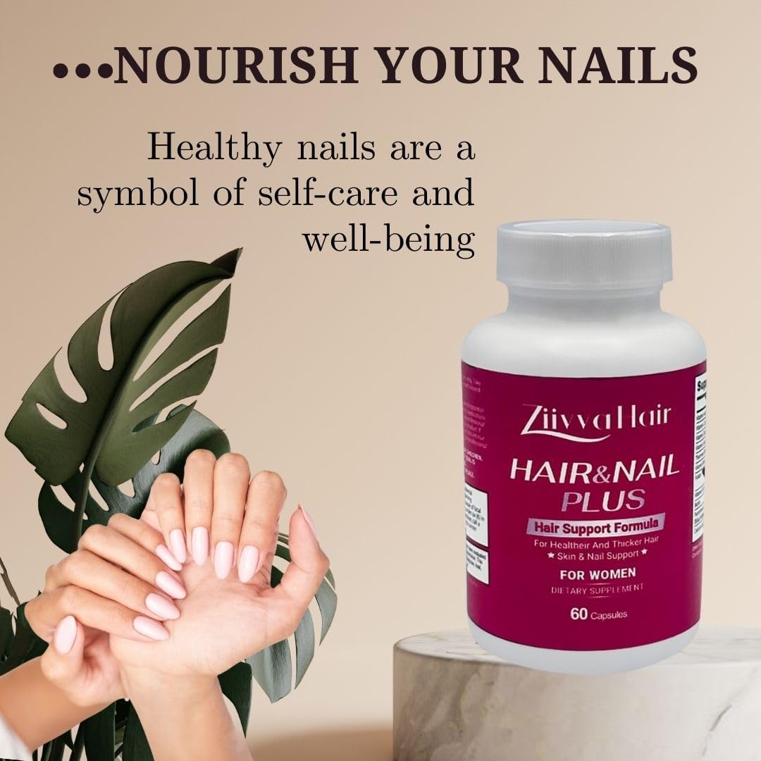 All Natural Vegan Hair Vitamin Supplement for Men & Women - Promotes Hair Growth & Thickness - 5000 Mcg Biotin Capsules