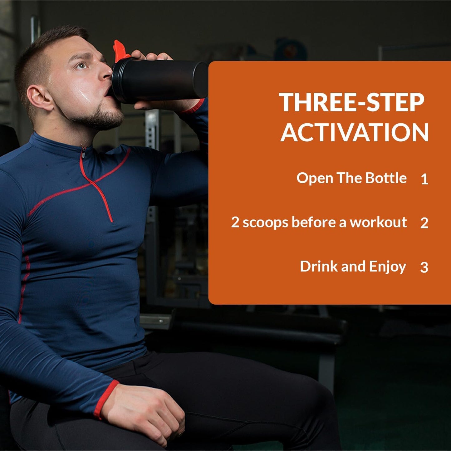 All-Natural Vegan Pre-Workout Powder with Immune Support and Orange Flavor - 30 Servings, Zero Sugar for Maximum Energy and Performance