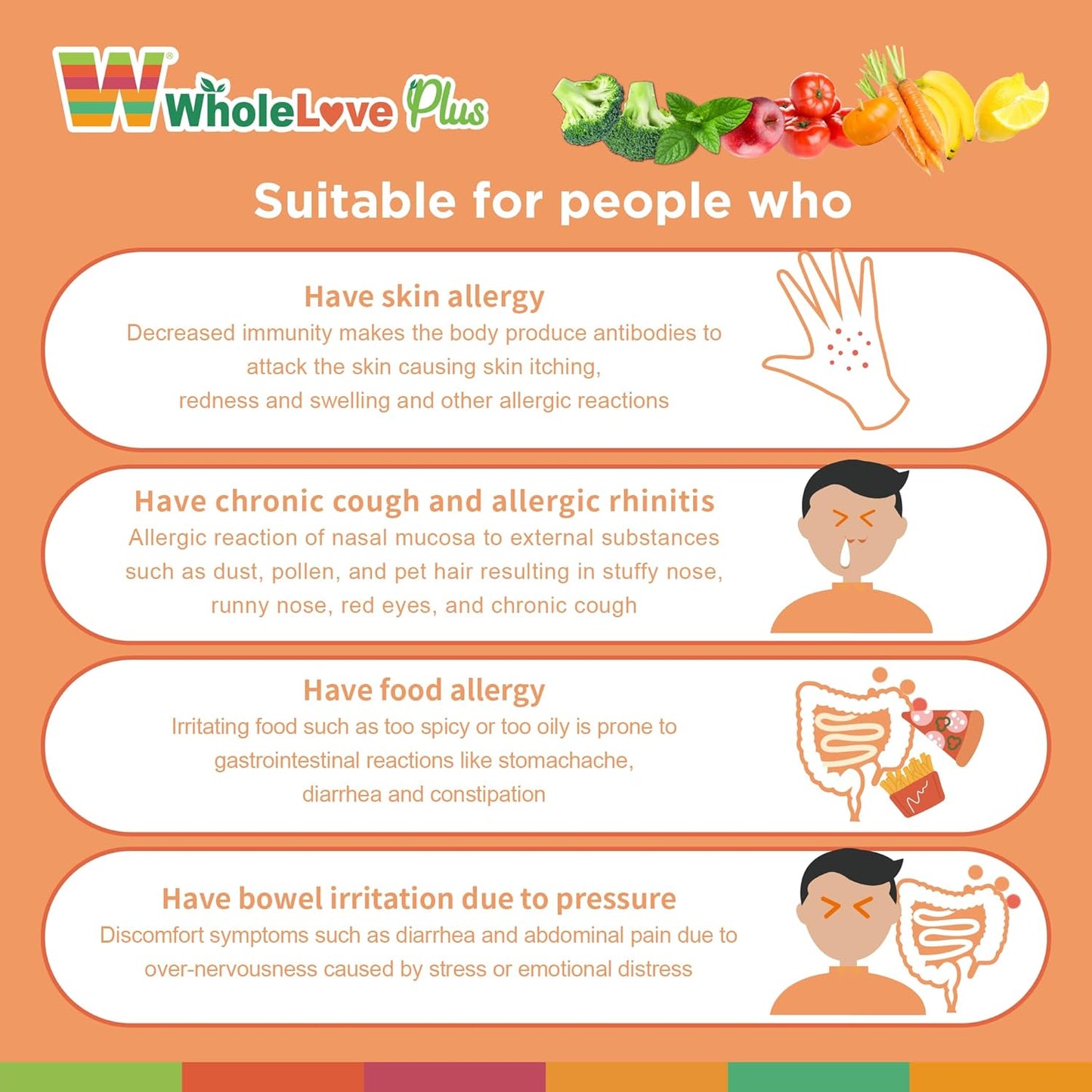 Allergy-Free WholeLovePlus Probiotics for Women & Men - Super Cleanse Daily Supplement Pack