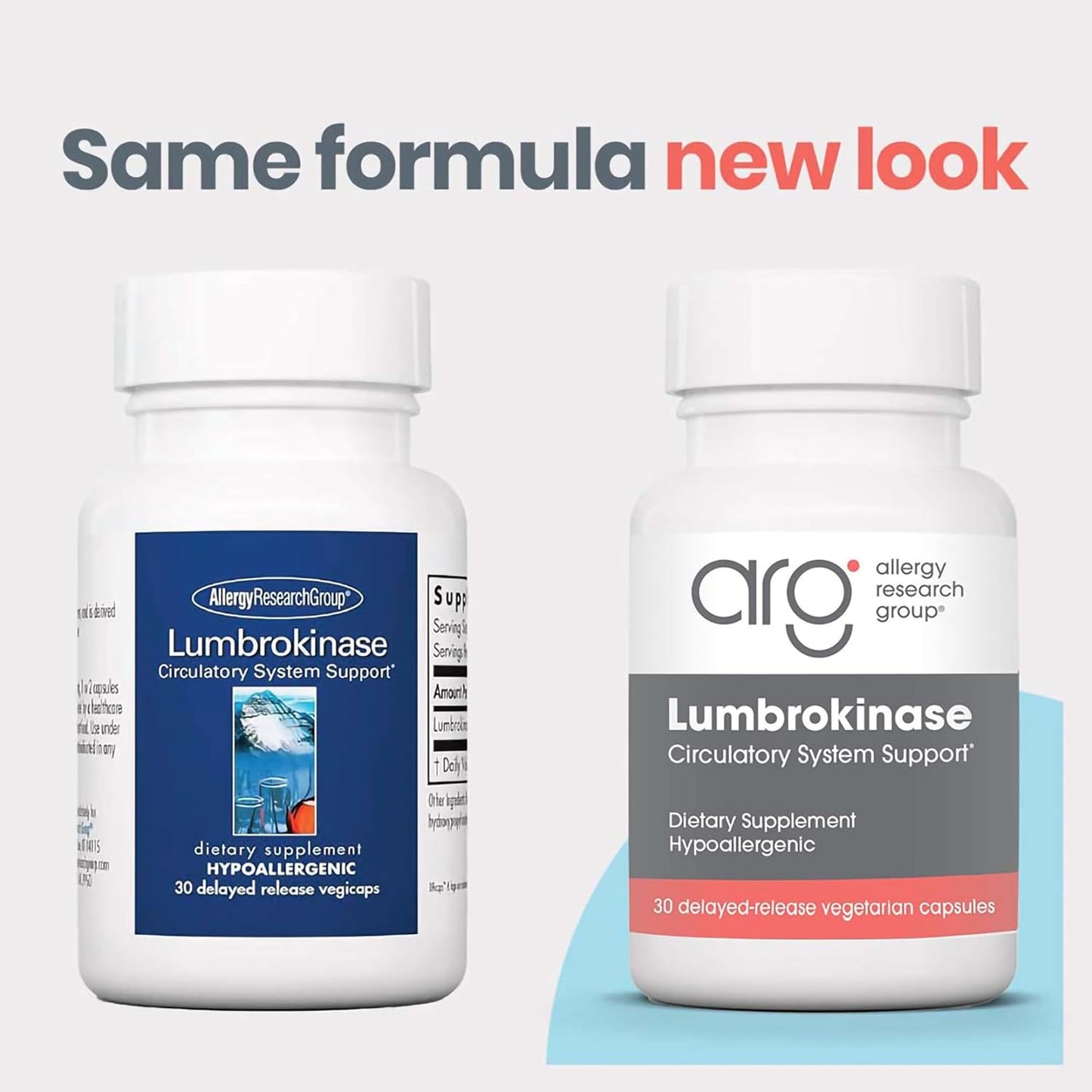 Allergy Research Group Lumbrokinase Supplement - Promotes Healthy Circulation with 30 Delayed Release Vegetarian Capsules