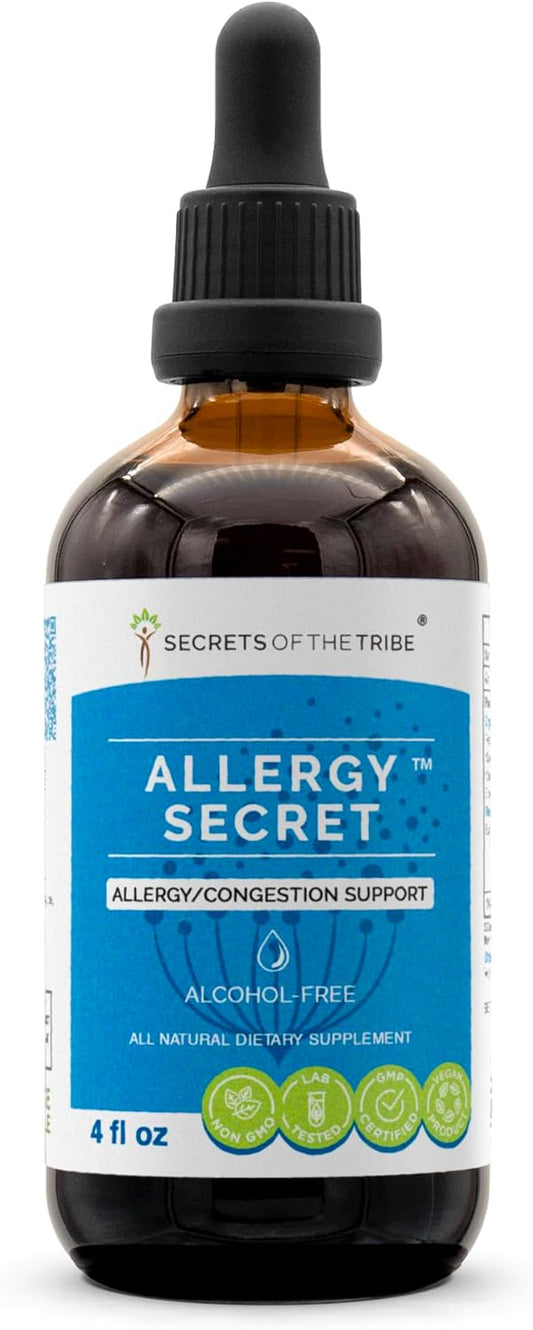 Allergy Support Alcohol-Free Extract with Rosemary, Mullein Leaf, Marshmallow, Stinging Nettle, and Eyebright - 4 FL OZ