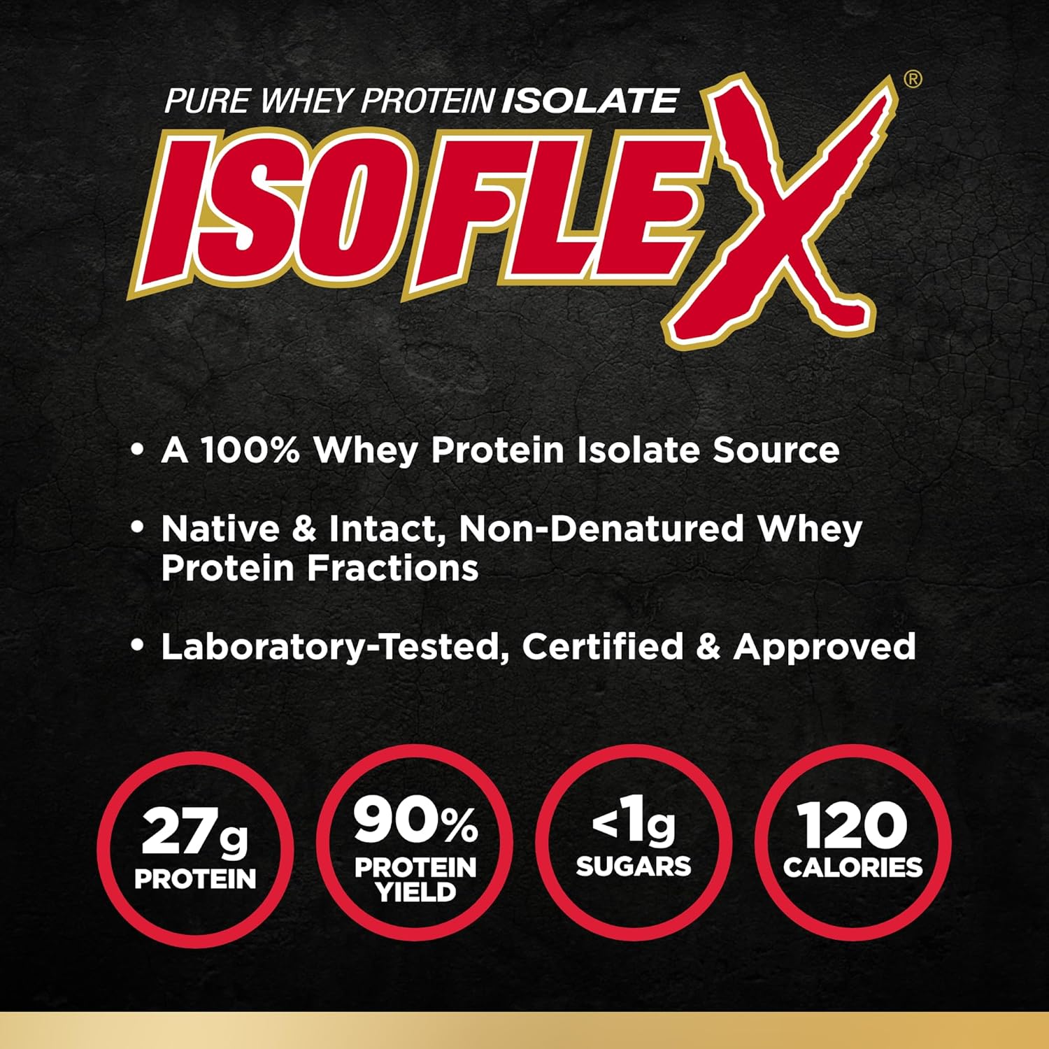 ALLMAX Nutrition - Cookies & Cream ISOFLEX Whey Protein Powder, 5lb - 27g Protein, Whey Protein Isolate
