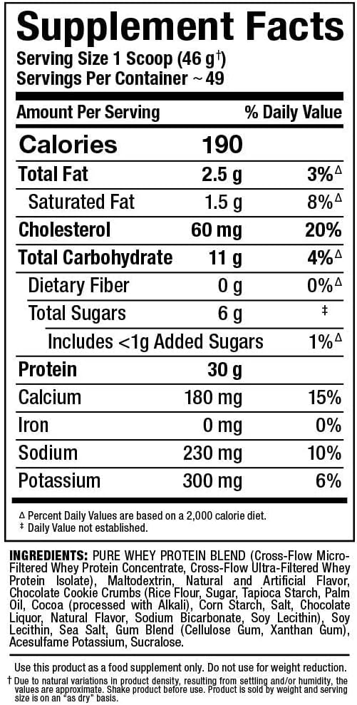 ALLMAX Nutrition AllWhey Classic Whey Protein - Cookies & Cream, 5 lbs - 24g Protein per Serving - Gluten Free - Approx. 49 Servings