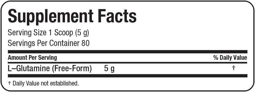 ALLMAX Nutrition L-Glutamine Powder for Muscle Recovery - Gluten Free & Vegan Formula, 400 Grams