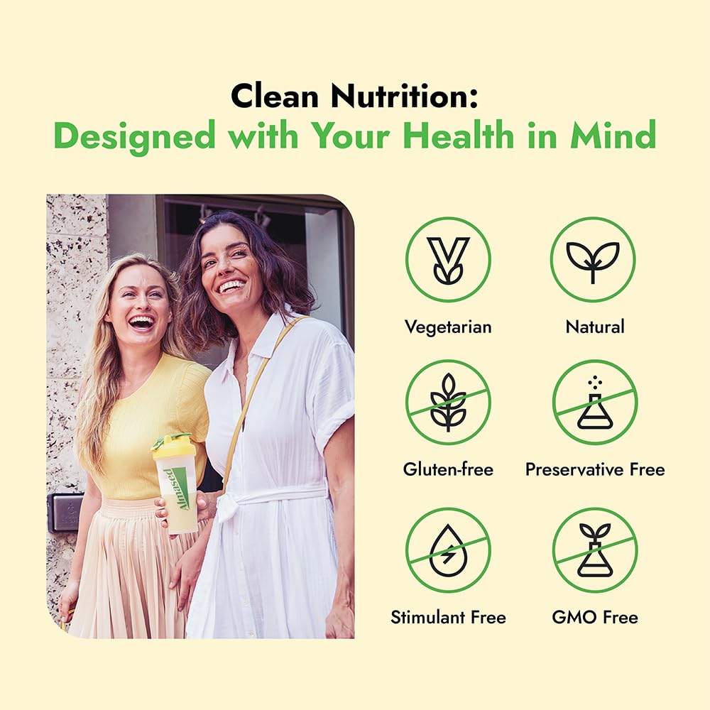 Almased Original Flavor Meal Replacement Shake - High Plant Protein Powder for Weight Management - Low-Glycemic Nutritional Support - 17.6 oz