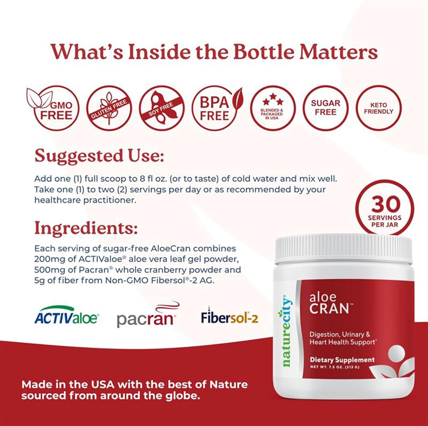 AloeCran and TrueAloe Bundle - Top Aloe Products from NatureCity