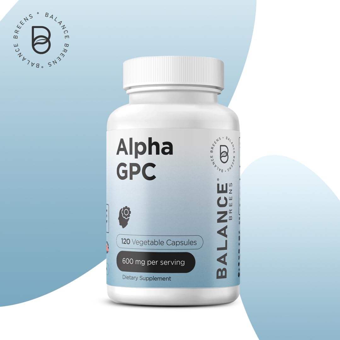 Alpha GPC Choline & Olive Leaf Extract with Quercetin - Immunity Booster Supplement Combo