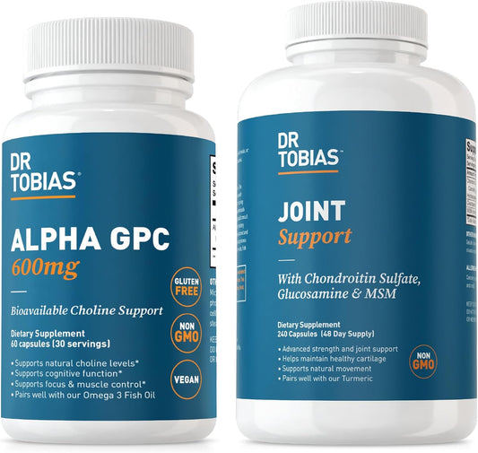 Alpha GPC & Joint Support Supplement - Boost Cognitive Function & Joint Health with Premium Ingredients