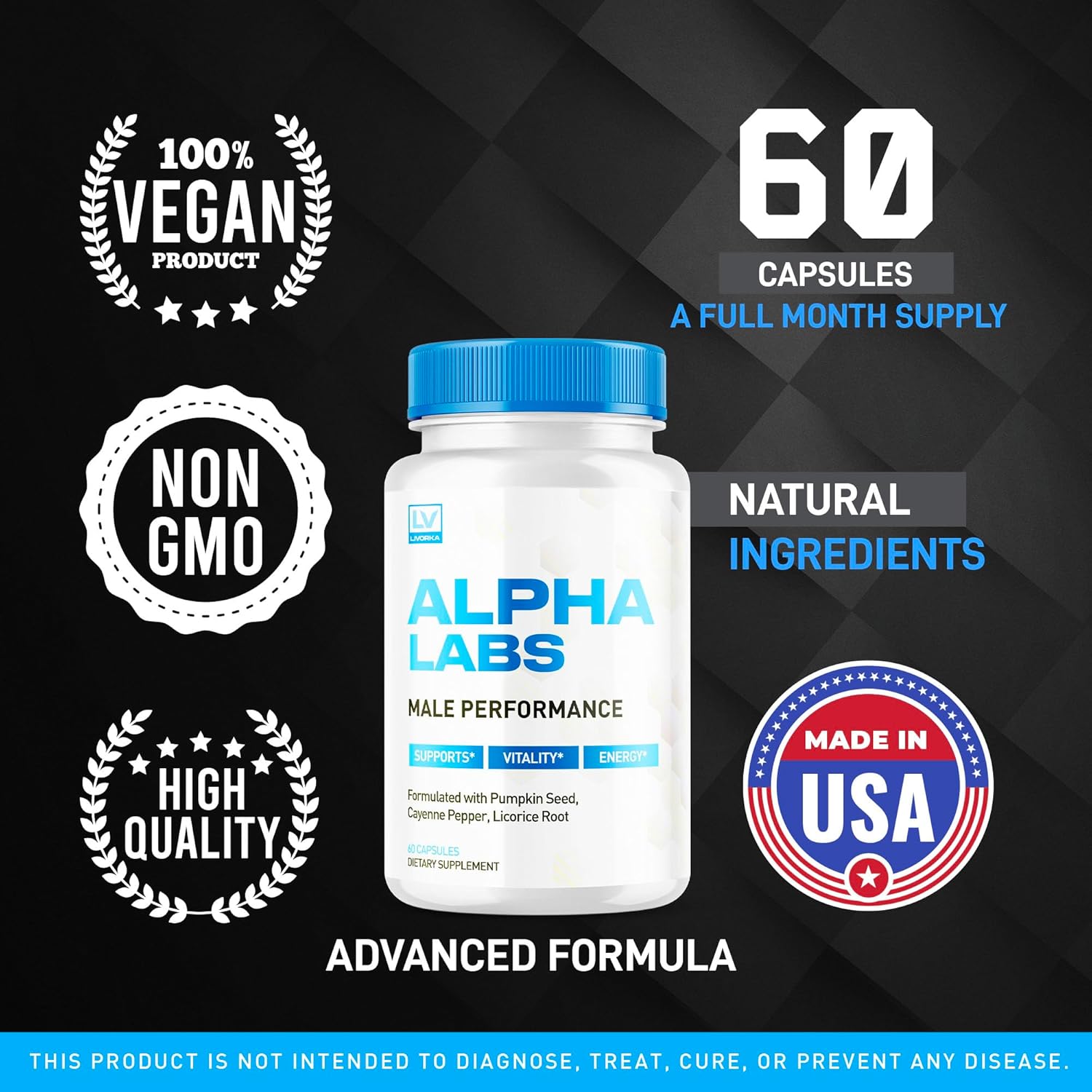 Alpha Labs Max Performance Capsules - 5 Month Supply