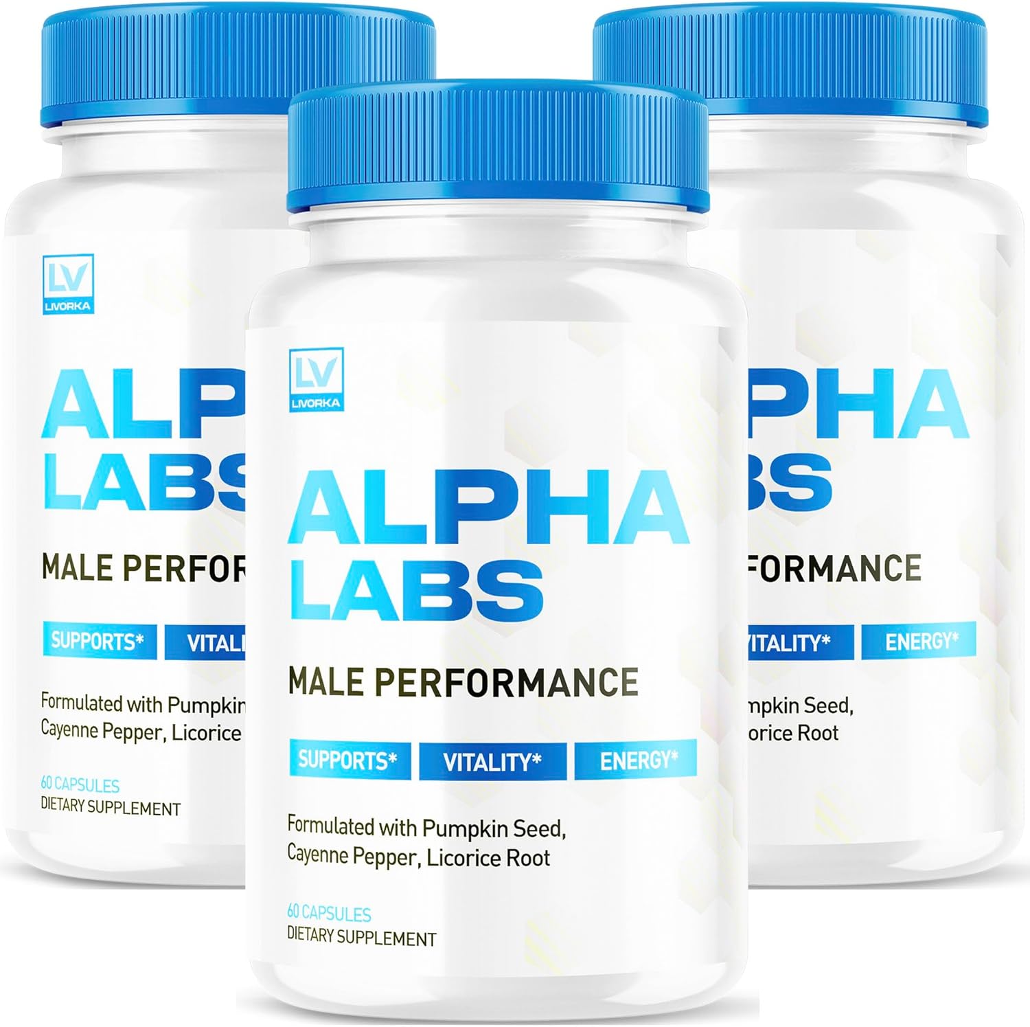 Alpha Labs Max Performance Capsules 180 Count (3 Pack) for 3 Months Supply