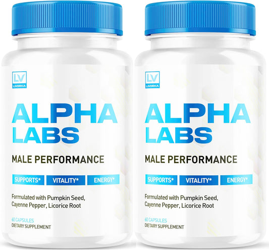 Alpha Labs Max Performance Capsules (2 Pack) - Advanced Formula for Strength and Endurance - 120 Capsules for 2 Months of Supply