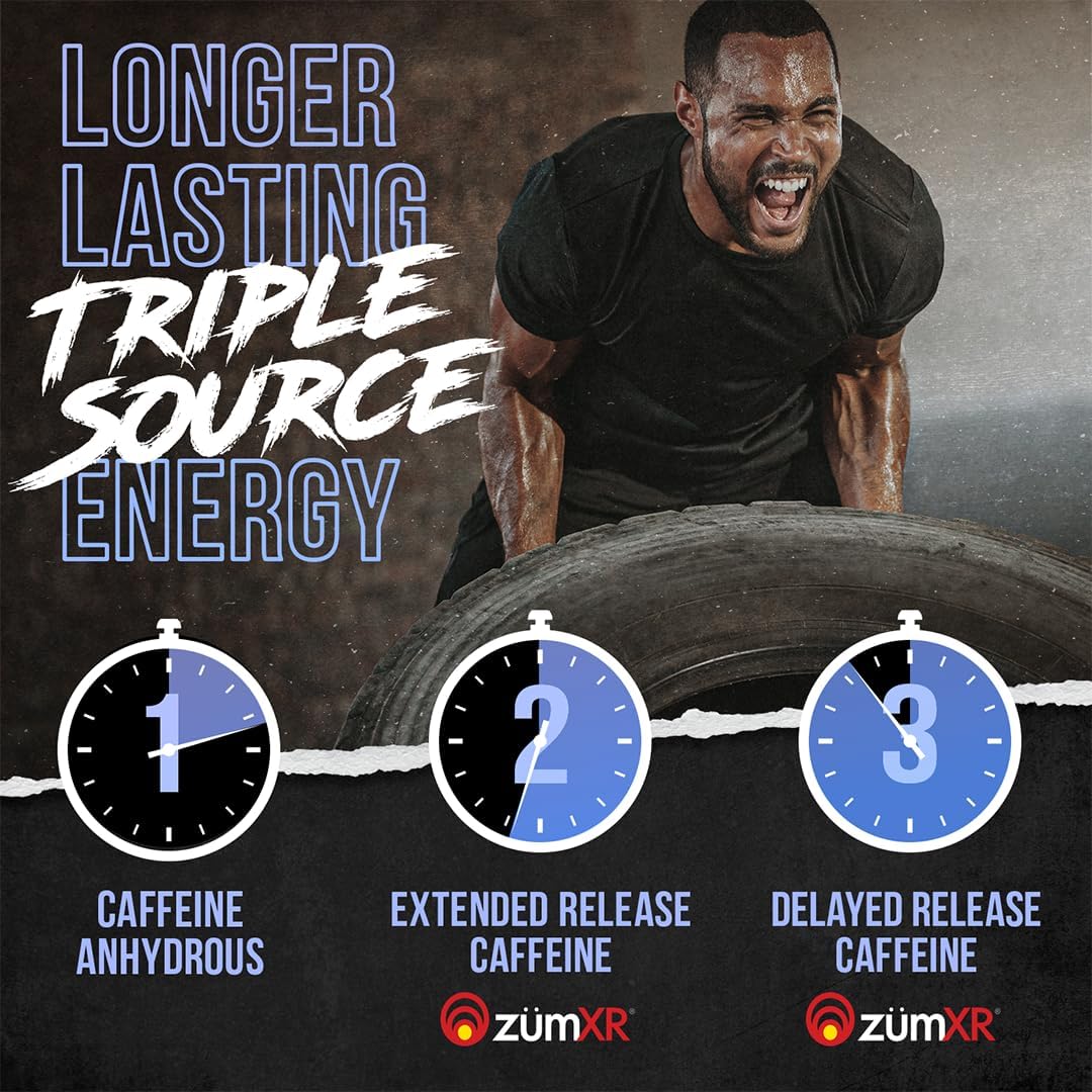 Alpha Lion Core Pre Workout with Creatine, Beta Alanine, L-Citrulline, and Tri-Source Caffeine for Performance and Energy (Razzle Mania, 60 Servings)