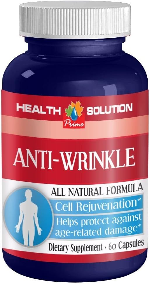 Alpha Lipoic Acid 300mg Anti-Wrinkle Anti-Aging Complex Supplement for Women - Cell Rejuvenation Wrinkle Formula with Collagen - 1 Bottle 60 Capsules