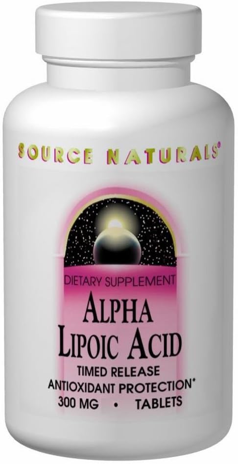 Alpha Lipoic Acid 300mg Capsules for Healthy Sugar Metabolism, Liver Function, and Energy Boost - 30 Count