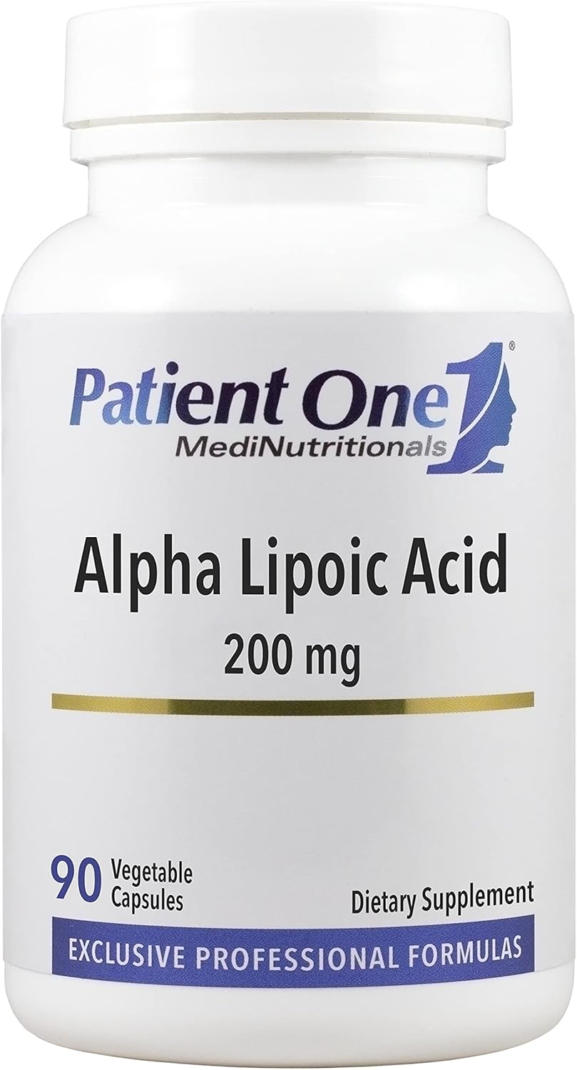 Alpha Lipoic Acid (ALA) 200mg | Antioxidant Supplement for Nerve & Liver Health | 90 Capsules by Patient One