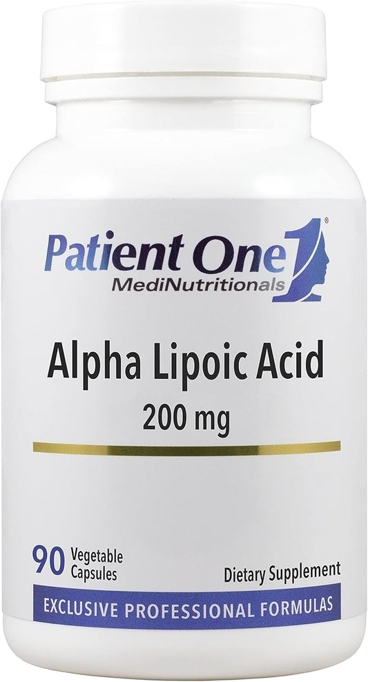 Alpha Lipoic Acid (ALA) 200mg | Antioxidant Supplement for Nerve & Liver Health | 90 Capsules by Patient One